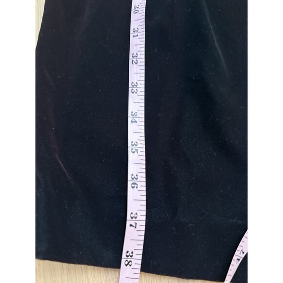 Vintage 80s Talbots Green Velvet Bow Baco Dress Size 10 Holiday Coquette 2404 - Picture 5 of 7